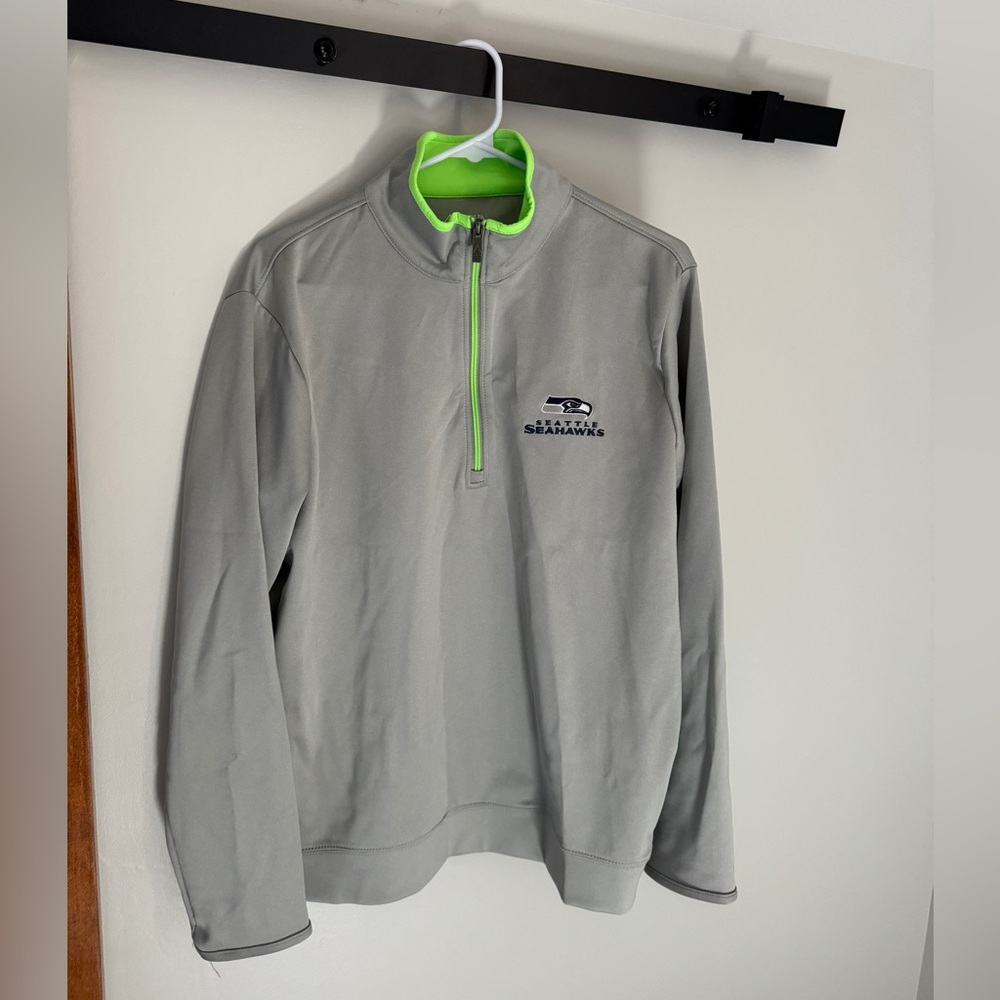 Seahawks Antigua 3/4 Zip Medium